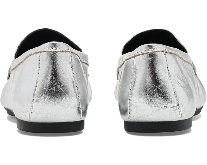 Лоферы FitFlop Delicato из жатой металлизированной кожи