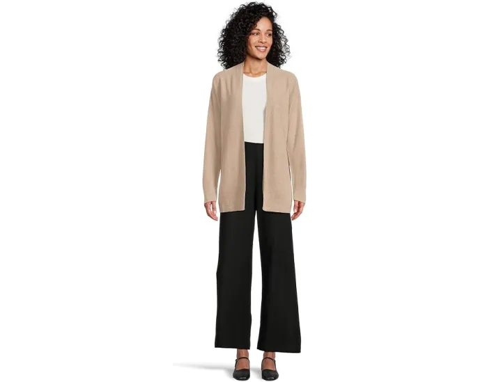Широкие брюки Eileen Fisher Petite из фетрового джерси с застежкой-молнией