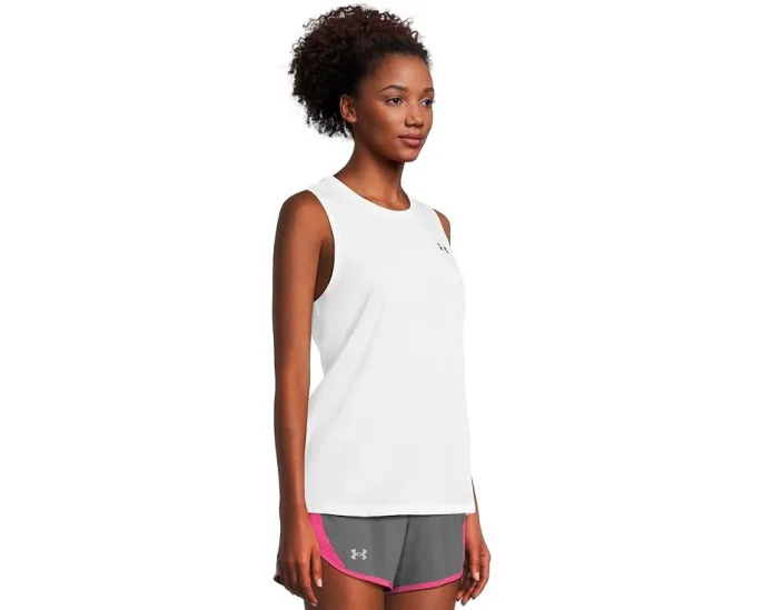 Under Armour Tech Tank Solid майка с логотипом и прямым подолом