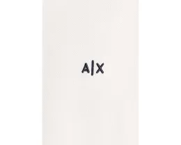 Поло из хлопкового пике Armani Exchange с воротником и застежкой