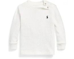 Детская водолазка Polo Ralph Lauren с длинным рукавом из вафельной ткани