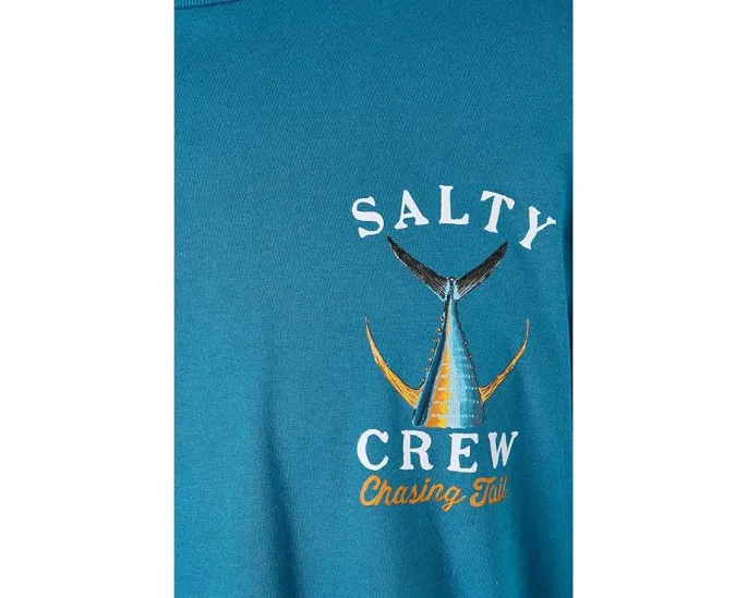 Лонгслив Salty Crew Tailed с принтом для рыбалки из хлопка