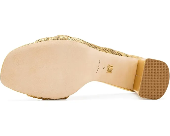 Туфли Badgley Mischka Winslow слипоны с открытым носком и квадратным каблуком