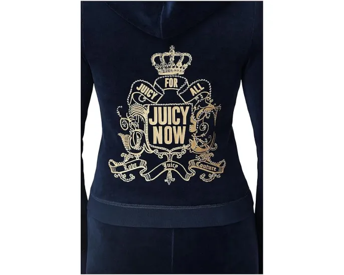 Толстовка Juicy Couture Heritage с капюшоном и большим карманом-кенгуру