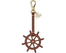 Кожаный шарм Lauren Ralph Lauren в виде штурвала с логотипом