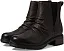Ботинки Clarks Hearth Rose из кожи с эффектом смятия и высотой до икры