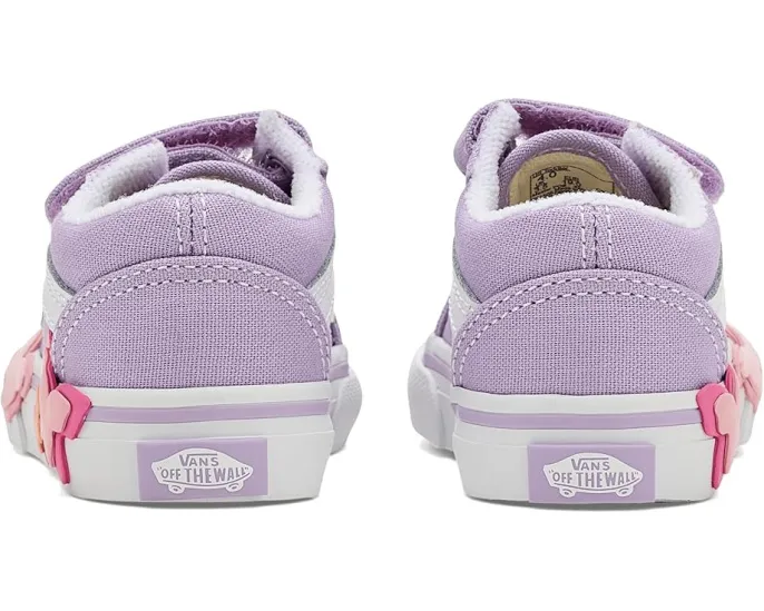 Детские кеды Old Skool V Butterfly с застежкой на липучках от Vans