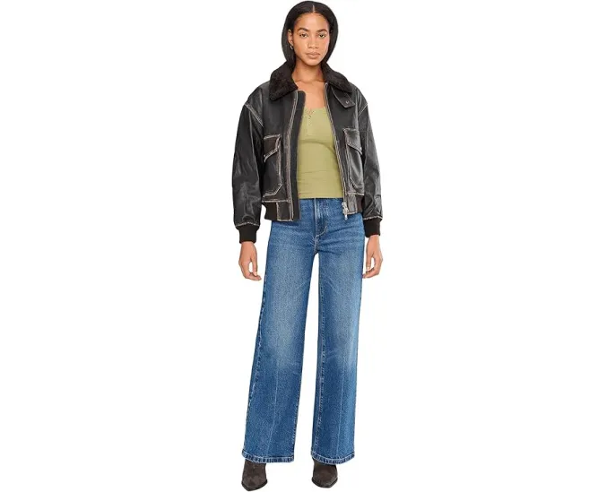 Free People Wide Awake Layering топ для многослойности с круглым вырезом