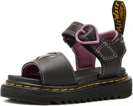Сандалии Dr. Martens Marlowe Hearts II T для малышей с блестящим сердцем и липучкой