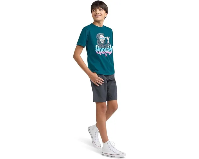 Футболка Hurley Kids Gnarly Gnelly с дерзким принтом для детей