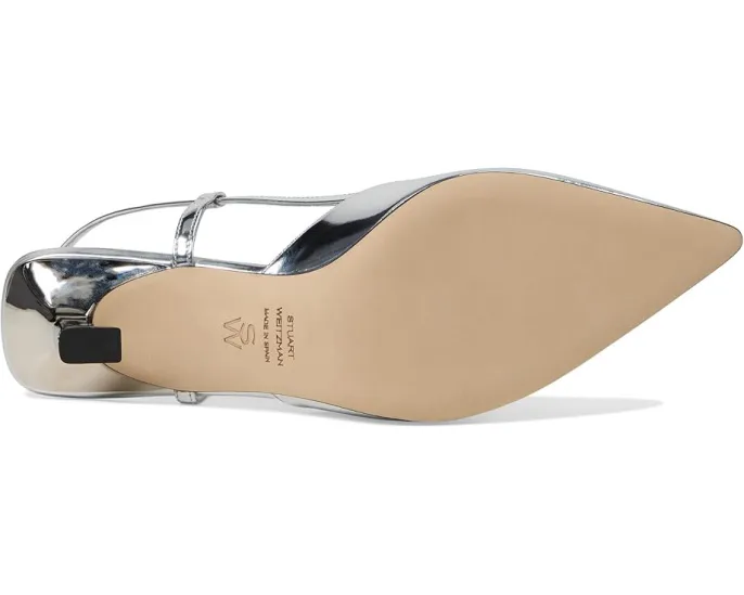 Stuart Weitzman лодочки Vinnie 50 с острым носком на шпильке и регулируемой пряжкой