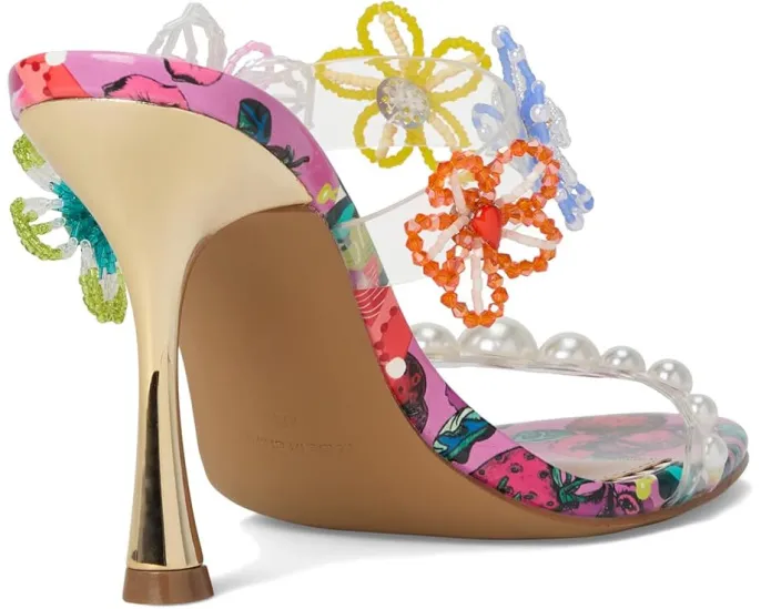 Туфли-мюли Blue by Betsey Johnson Goldiee на шпильке с цветочным декором