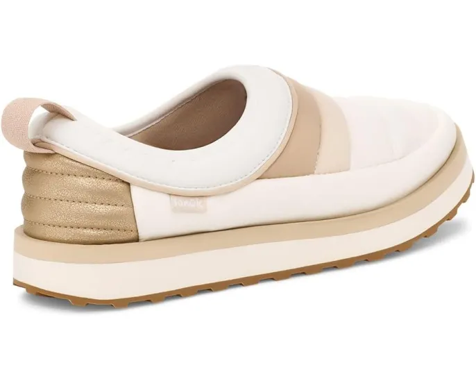 Кроссовки Sanuk Puffy Chiller Low 2 Glam с блестками и ортопедической стелькой