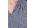 Eileen Fisher топ Cotton Microstripe Pucker Raglan с рукавом реглан