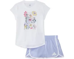 Комплект adidas Kids из футболки с коротким рукавом и шорт для малышей