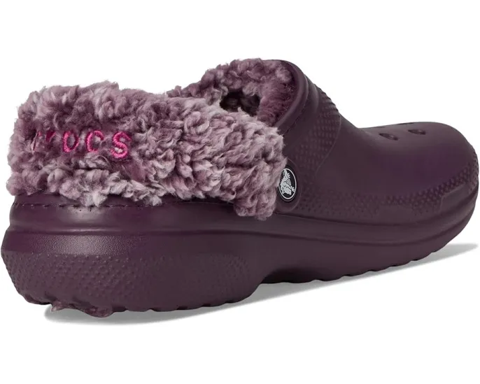 Кроксы Crocs Classic Fleece Lined Clogs с меховой подкладкой и регулируемым ремешком