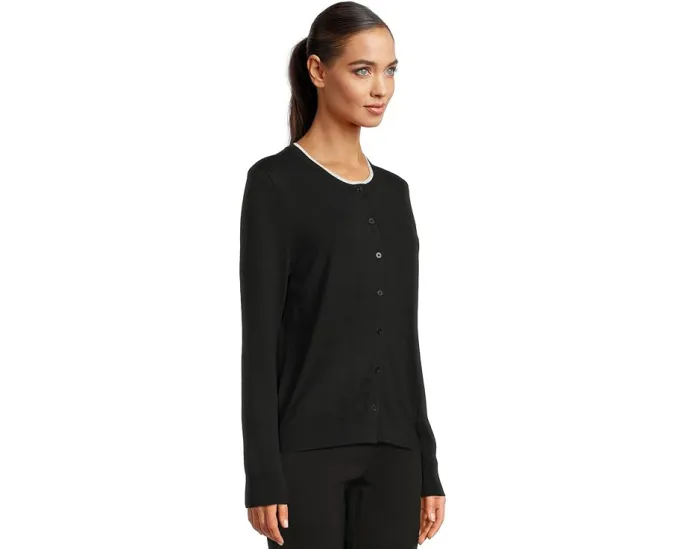 Кардиган Elliott Lauren Modal Knits на пуговицах с двойным воротником