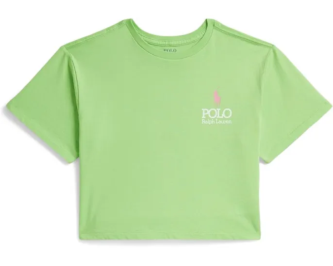 Футболка Polo Ralph Lauren оверсайз с большим логотипом Pony для детей