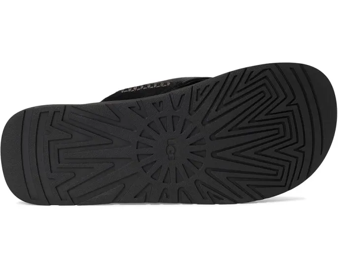 Сланцы UGG Seaside II Flip с ремешками из натуральной кожи и стелькой ЭВА