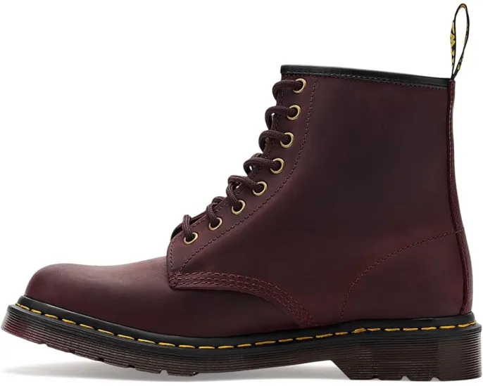 Ботинки Dr. Martens 1460 из премиальной кожи вишневого цвета