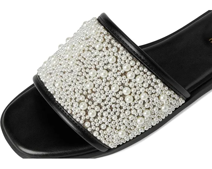 Сандалии Precly с жемчужным ремешком и открытым носком