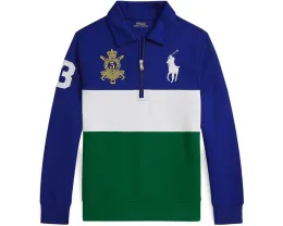 Свитшот Polo Ralph Lauren Kids с воротником и вышивкой Big Pony для детей старшего возраста
