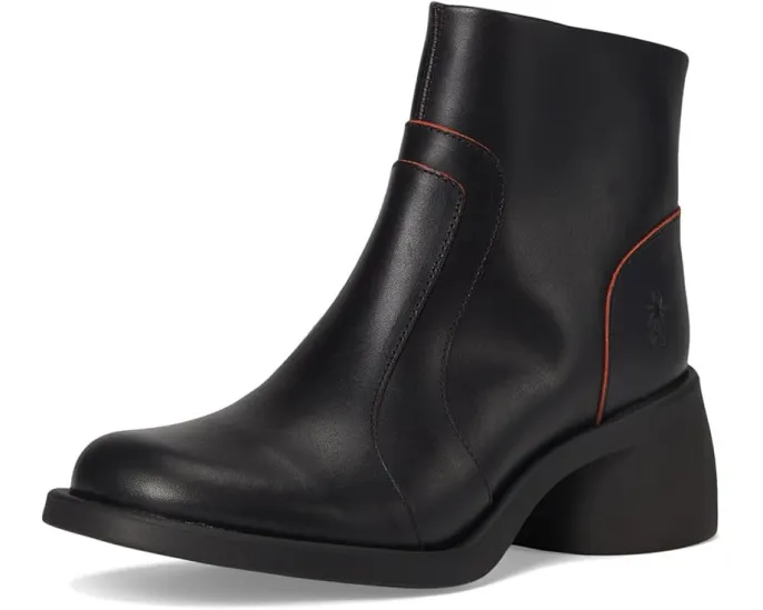 Ботинки Hewi304fly на расклешенном каблуке из мягкой кожи FLY LONDON