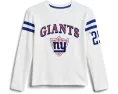 Футболка NFL New York Giants с полосами на кокетке для детей Junk Food