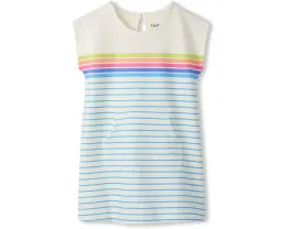 Детское платье Hatley Rainbow Stripe Slouchy с радужной полоской