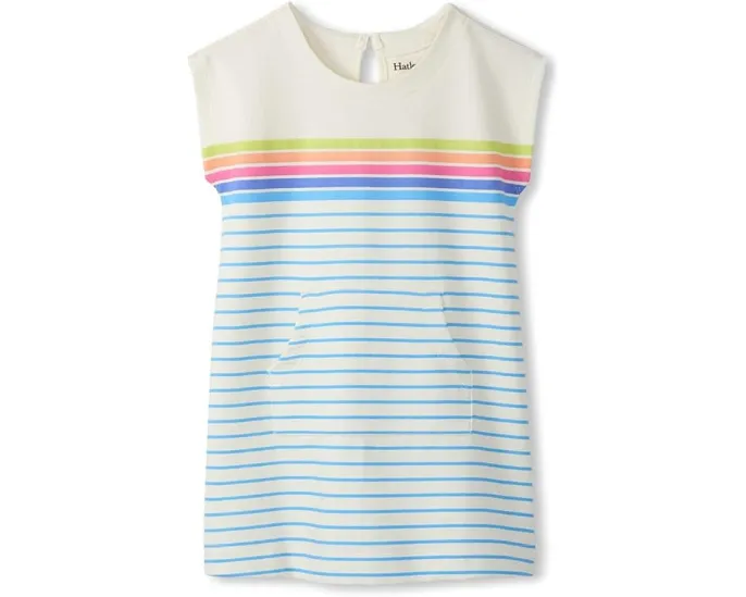Детское платье Hatley Rainbow Stripe Slouchy с радужной полоской