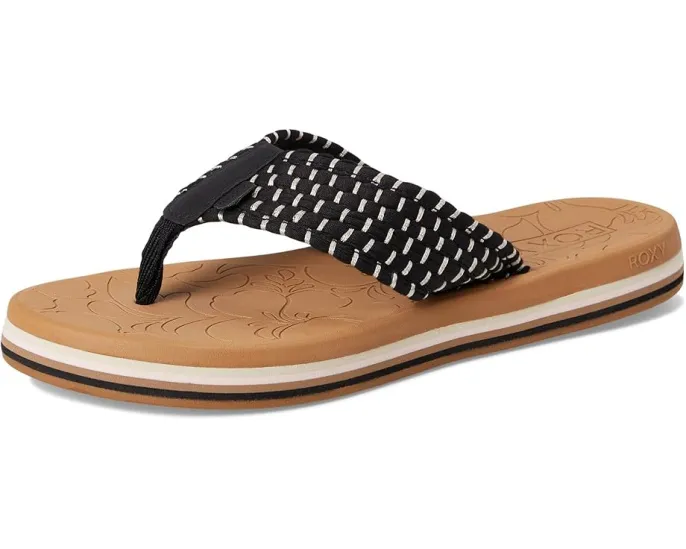 Шлепанцы Roxy Colbee Hi с текстурированным ремешком и стелькой из ЭВА