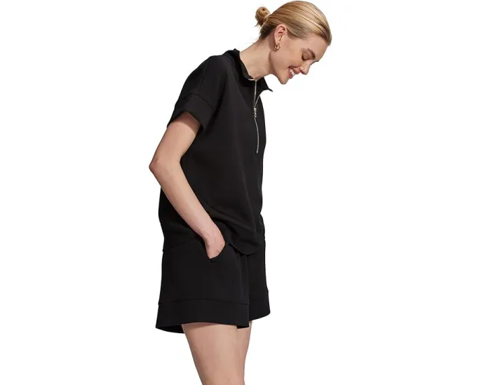 Свитшот Ritchie Short Sleeve от Varley с разрезным воротником и полузастежкой