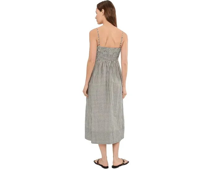 Платье-комбинация Vince Tie Smocked Cami Dress на бретелях