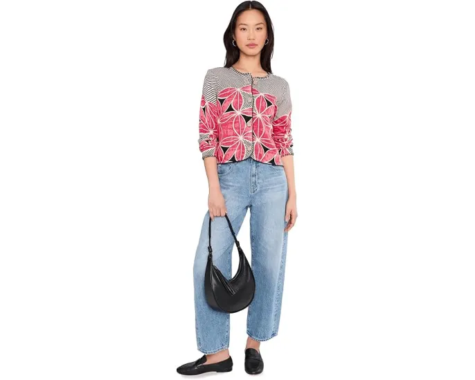 Кардиган NIC+ZOE Petite Gallery Walk с ручной печатью и абстрактным рисунком