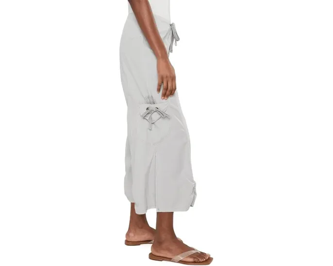 Широкие брюки Cargo Gaucho Crop с завязками и карманами XCVI