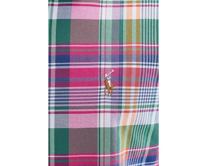 Рубашка Polo Ralph Lauren классического кроя из оксфорда в клетку с длинными рукавами