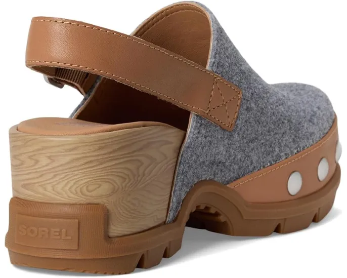 Клоги SOREL Roam'n Clog Felt из войлока и кожи с регулируемым ремешком