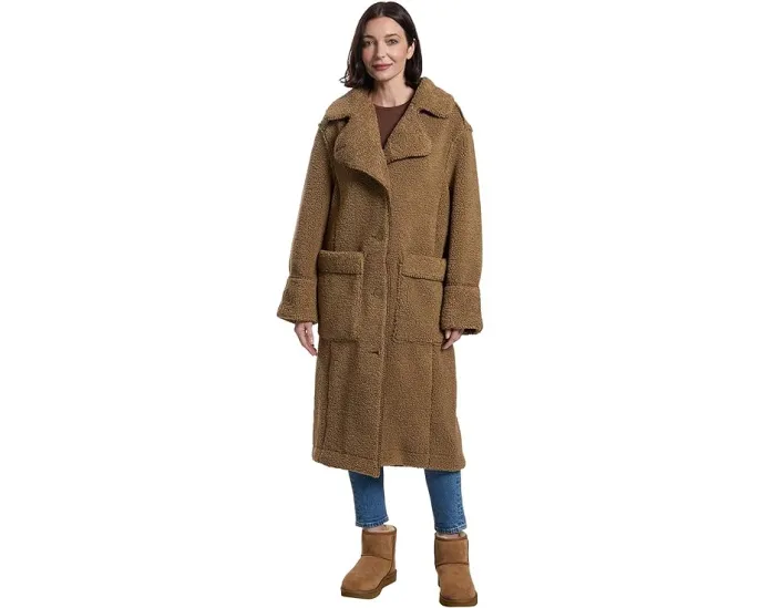 Пальто UGG Sema Uggfluff из плюшевого флиса в пол
