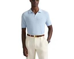 Свитер Polo Ralph Lauren из текстурированного хлопка и льна с коротким рукавом