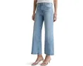 Джинсы Saige Mid-Rise Wide Leg Crop AG Jeans из Kings River с расклешенным низом