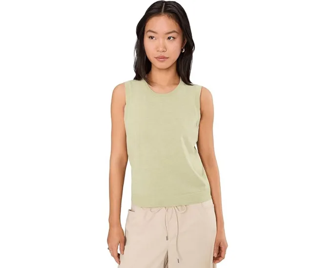 Топ Vince Camuto Shell с ребристым краем