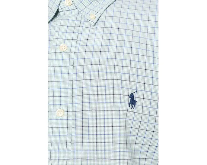 Polo Ralph Lauren классическая рубашка-поло в клетку Green Blue Multi