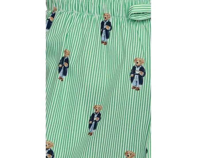 Пижамные брюки Polo Ralph Lauren с принтом в виде медведя и свободным кроем