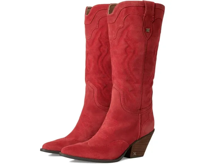 Сапоги Sam Edelman James из замши с высоким голенищем и двойной молнией