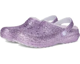 Crocs Classic Lined Glitter Clog утепленные блестящие сабо для малышей