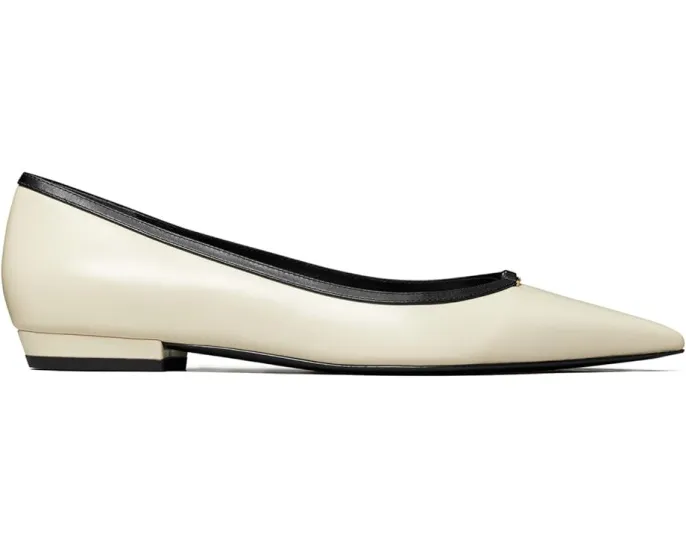 Туфли Tory Burch Double T Buckle с острым носком и низким каблуком