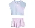 Детский комплект adidas Kids из футболки и юбки-шорт с принтом