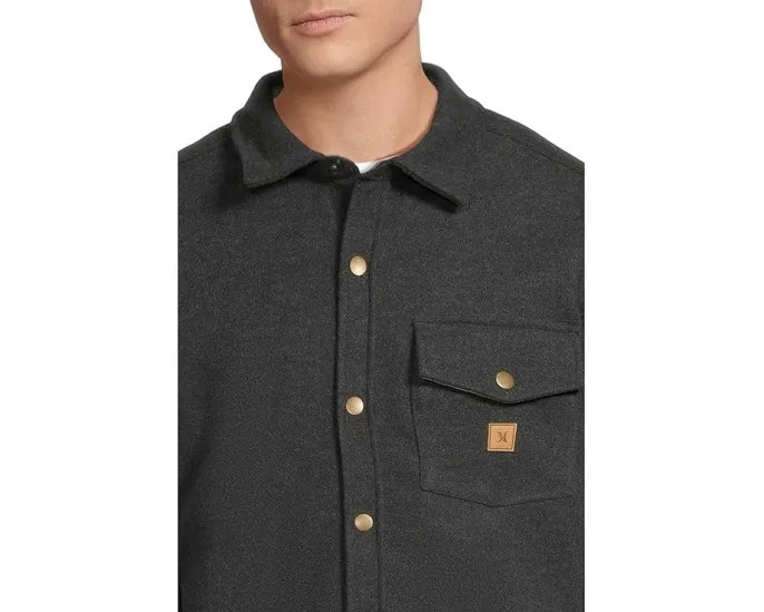 Фланелевая рубашка Hurley Santa Cruz Solid с длинным рукавом