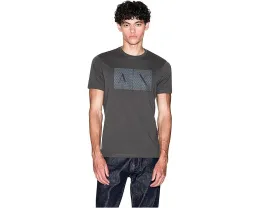 Приталенная футболка Slim Fit Box Logo с логотипом Armani Exchange