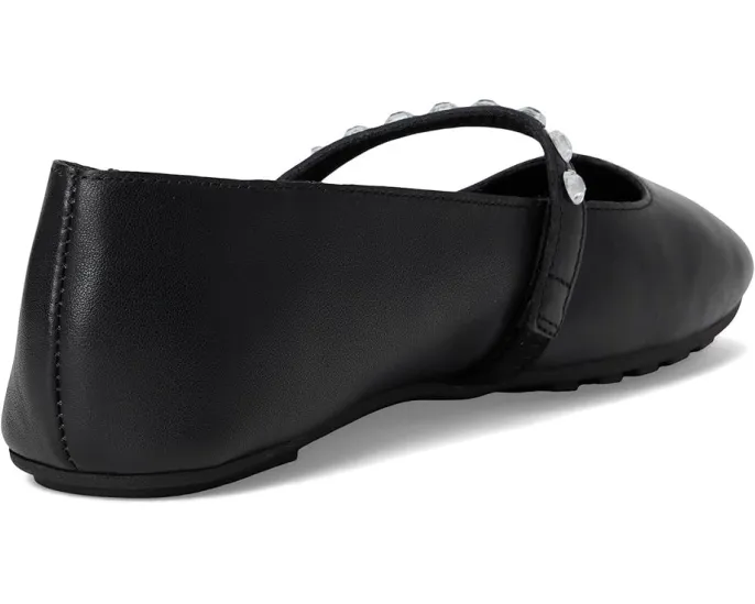 Балетки MLE-Karolin с ремешком и стразами на замше от MIA